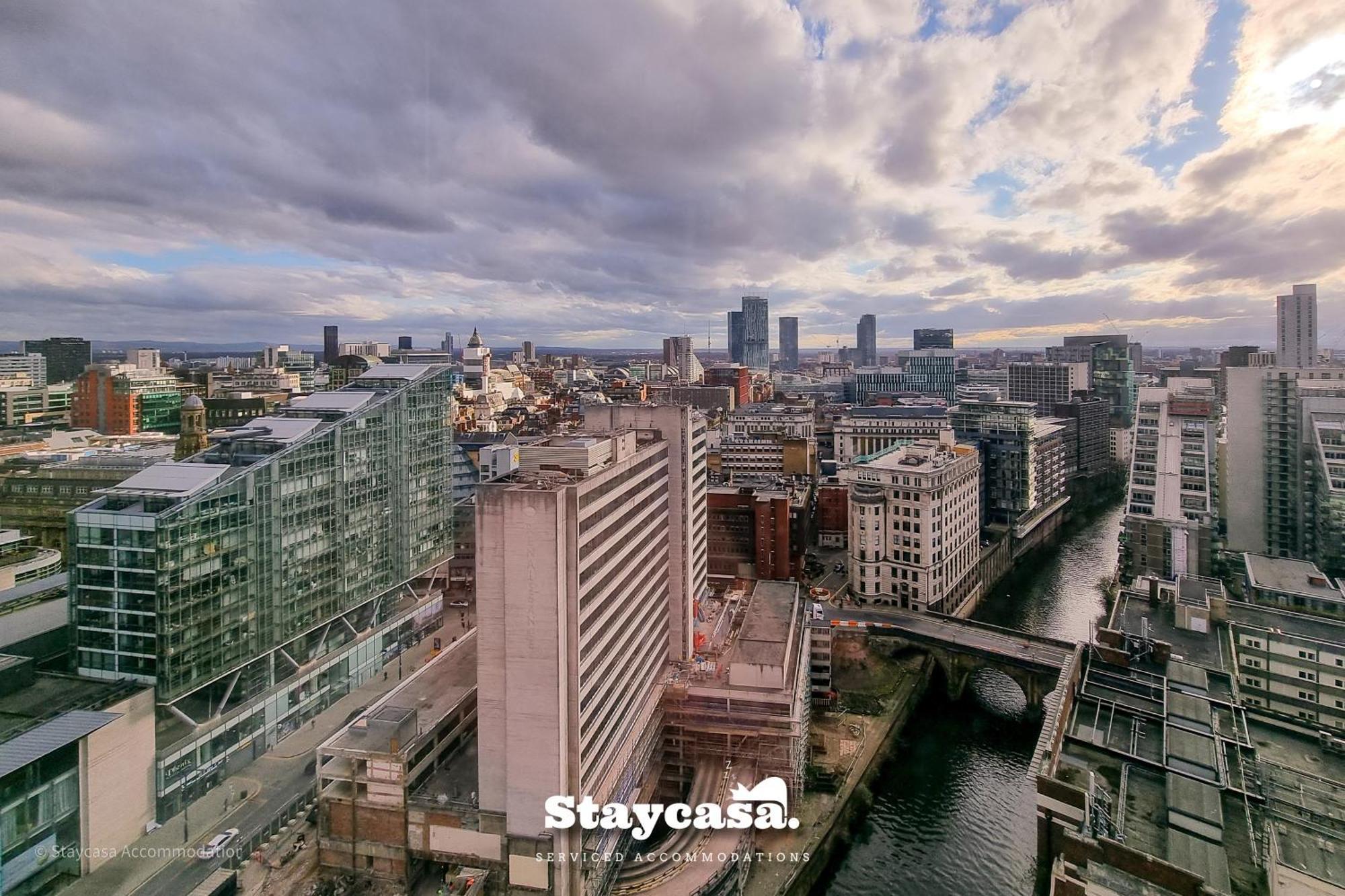 Luxury Penthouse Manchester Skyline 23Rd Floor المظهر الخارجي الصورة