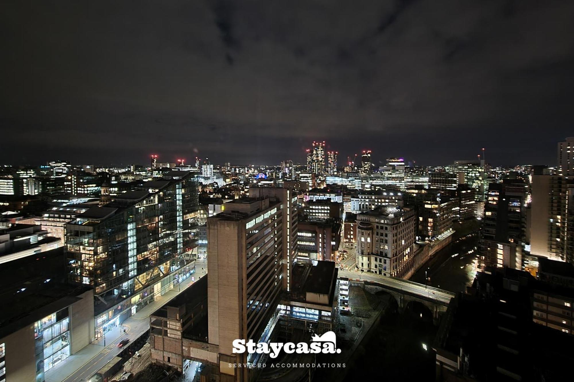 Luxury Penthouse Manchester Skyline 23Rd Floor المظهر الخارجي الصورة